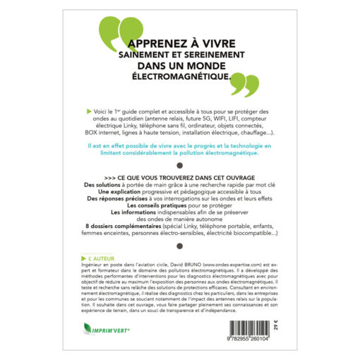 livre de David Bruno "comment se protéger des ondes électromagnétiques" - 4ème édition