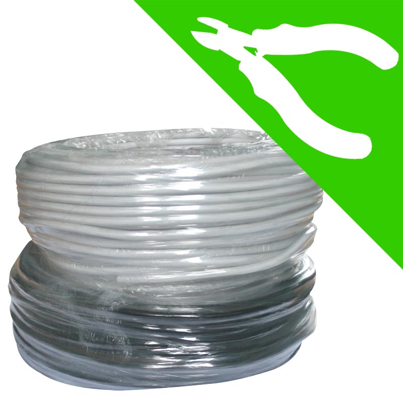 Câble souple blanc - 3G1,5 mm² - ( Prix au mètre )