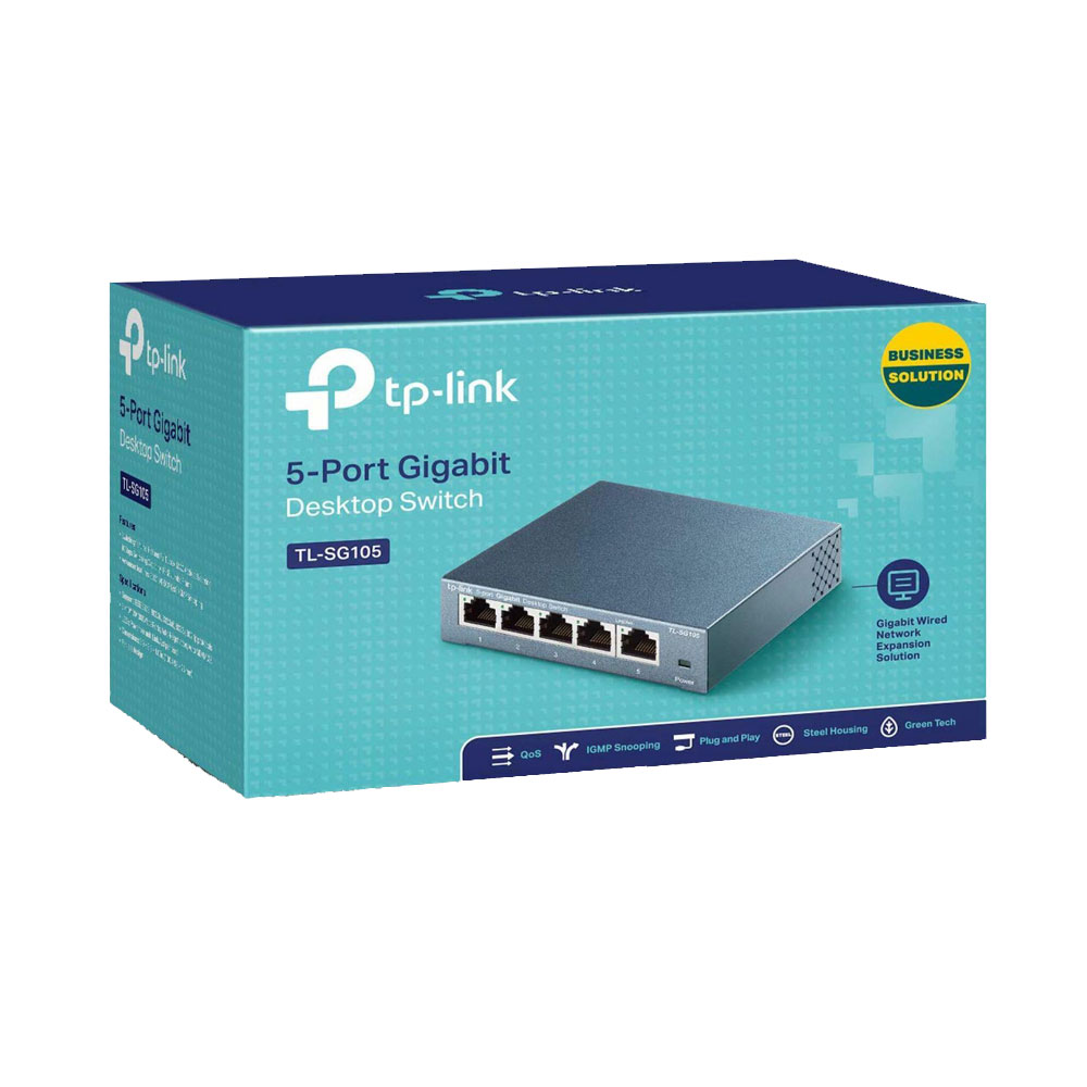 Switch de bureau 5 ports 10/100/1000Mbps - Boîtier métal - TL-SG105 -  Multiprise ethernet