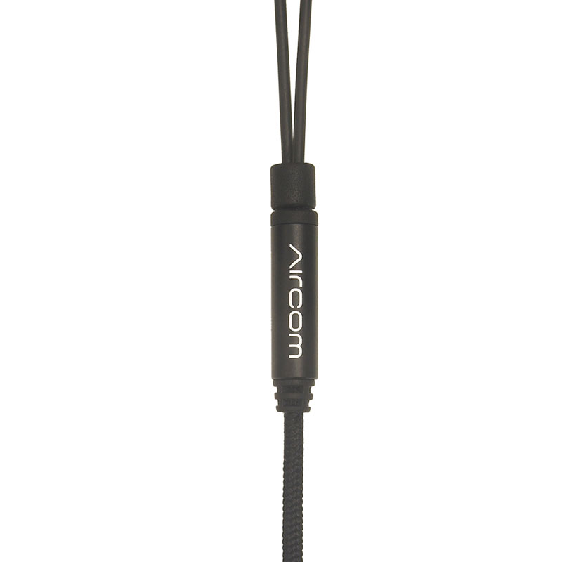 Acheter Écouteur anti-radiation à tube d'air creux acoustique de 3,5 mm  avec micro et marche/arrêt