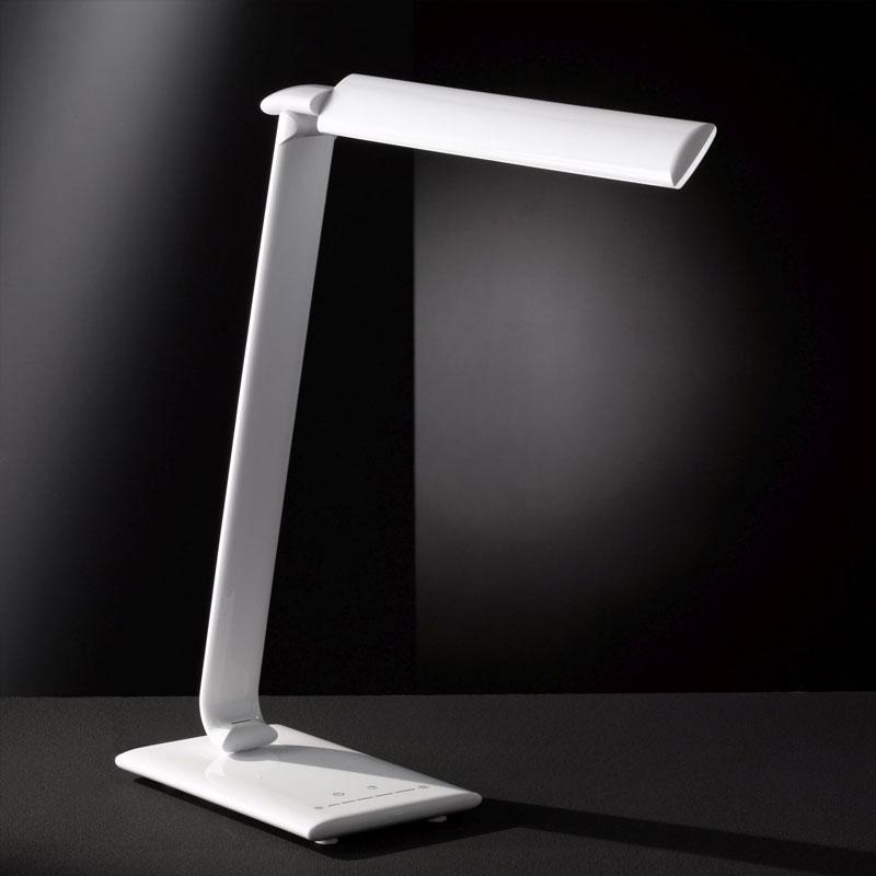 Lampe LED en aluminium flexible et PP léger alimentée par prise USB.  Branchez-la dans un port USB et les 5 diodes s'allument. - Objet  publicitaire