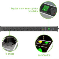 rallonge blindee,protection ondes,anti onde, anti ondes,cable blindé,cable  blinde,stop ondes,electricite biocompatible