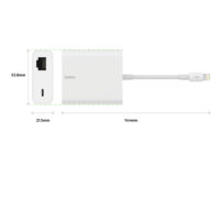 Adaptateur BELKIN Lightning et Ethernet pour iPad, iPhone ou iPod