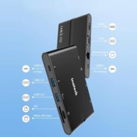 Hub USB type C multifonction 9 en 1 pour ordinateur portable (macbook, ultrabook, notebook, zenbook, chromebook,...)