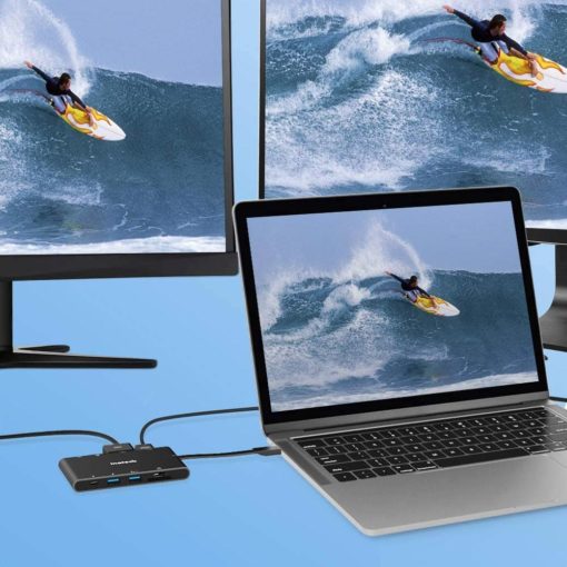 Hub USB type C multifonction 9 en 1 pour ordinateur portable (macbook, ultrabook, notebook, zenbook, chromebook,...)
