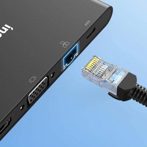 Hub USB type C multifonction 9 en 1 pour ordinateur portable (macbook, ultrabook, notebook, zenbook, chromebook,...)