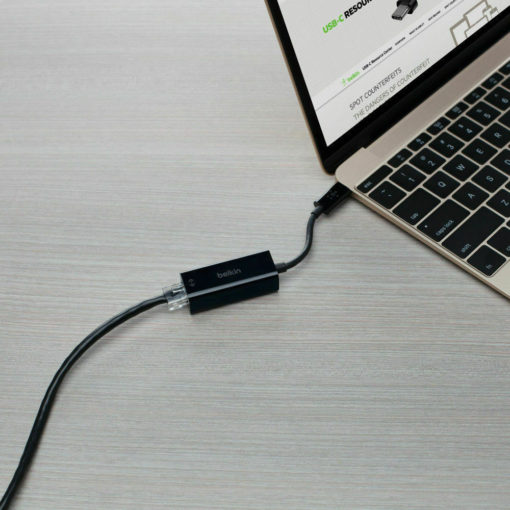 Adaptateur USB C / RJ45 Gigabit pour tablettes et ordinateurs