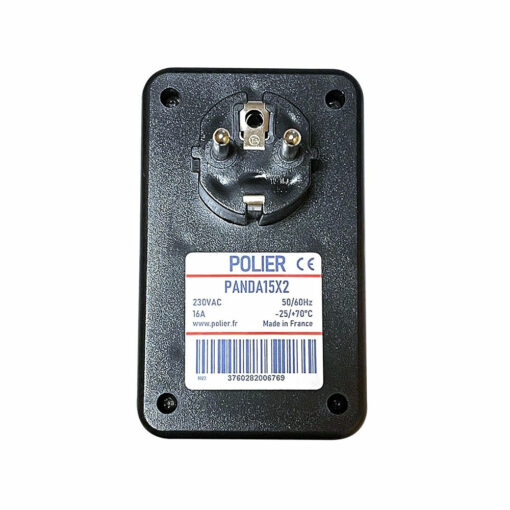 Filtre d'électricité sale PANDA15X2 de chez POLIER. Vous protège des ondes émises par le compteur Linky d'ENEDIS et de l'électricité sale et harmoniques (également appelée Dirty Electricity).