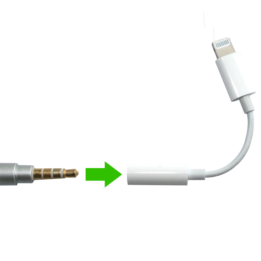 Adaptateur lightning vers jack 3,5mm pour iPhone 7 et 7 Plus