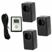 kit comprenant un mesureur Greenwave DEMETER et 3 filtres Polier PANDA pour mesurer et se protéger des ondes et pollutions d'électricité sale (Dirty electricity) émises par le CPL du compteur linky et informatiques, les onduleurs d'installations photovoltaîques et d'installation informatiques, des alimentations à découpages des smartphones, pc, tablettes, tv,...et des pompes à chaleurs
