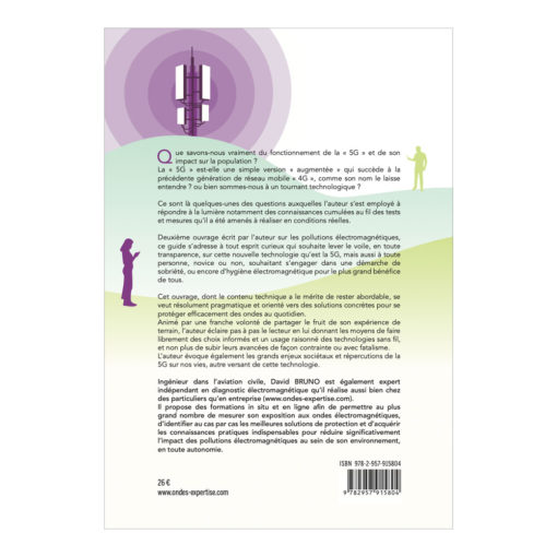 nouvel ouvrage de David Bruno "la face cachée de la 5G et les moyens de s'en protéger"