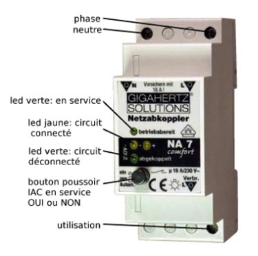 L'interrupteur automatique de champ et biorupteur Gigahertz Solutions NA7 COMFORT