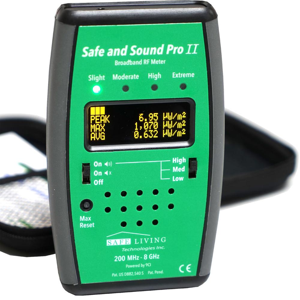 Analyseur d'ondes électromagnétiques Hautes Fréquences SAFE AND SOUND PRO 2  (200 MHz à 8 GHz)