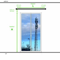 Rideau ou voilage anti ondes sur mesure pour la protection contre les ondes électromagnétiques afin de blinder vos porte fenêtres.