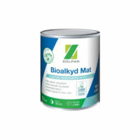 Peinture Bioalkyd MAT de chez Zolpan. Une impression biosourcée à 97% à faible teneur en COV, certifiée Ecolabel et classée A+. Idéal pour les personnes pour les personnes chimicosensibles et une application après une peinture anti-ondes ou un papier peint anti-ondes.