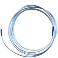 câble blindé 3g0.75 mm² blanc pour kit de suspension blindée contre les champs électriques pour un éclairage de classe 1.