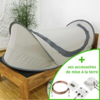 Location d'une tente anti-ondes composé de tissu de blindage contre les ondes léectromagnétiques hautes fréquences avec une atténuation de -44 dB et des champs électriques basses fréquences