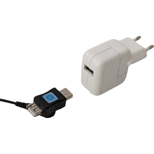 Adap'terre USB-A – Vue du chargeur et adaptateur déconnectés – Adaptateur de mise à la terre ADAP'TERRE USB