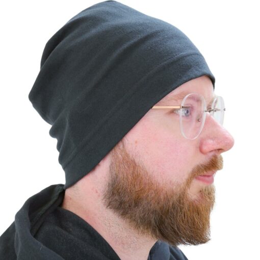 Bonnet anti-ondes homme en BLACK JERSEY