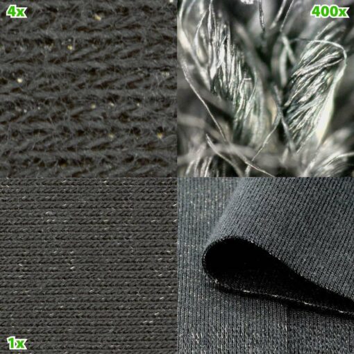 Zoom sur le tissu BLACK JERSEY YSHIELD