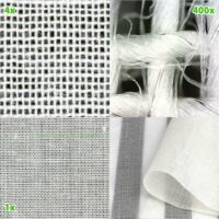 Gros plan du tissu anti-ondes Swiss Shield Ventus - fils d’argent et de cuivre intégrés pour le blindage HF