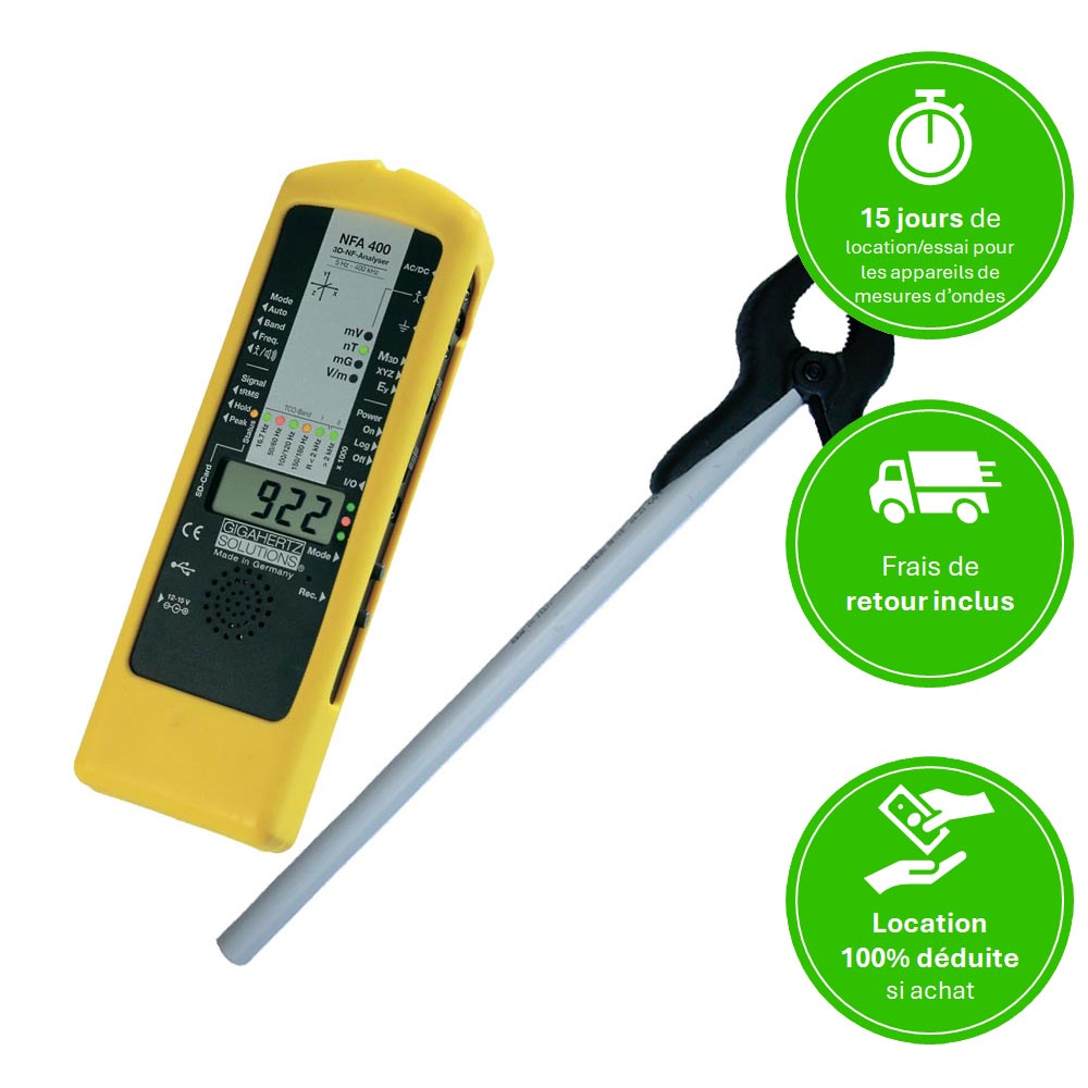 Location analyseur champs électromagnétiques NFA400 Location analyseur champs electromagnetiques Gigahertz NFA400