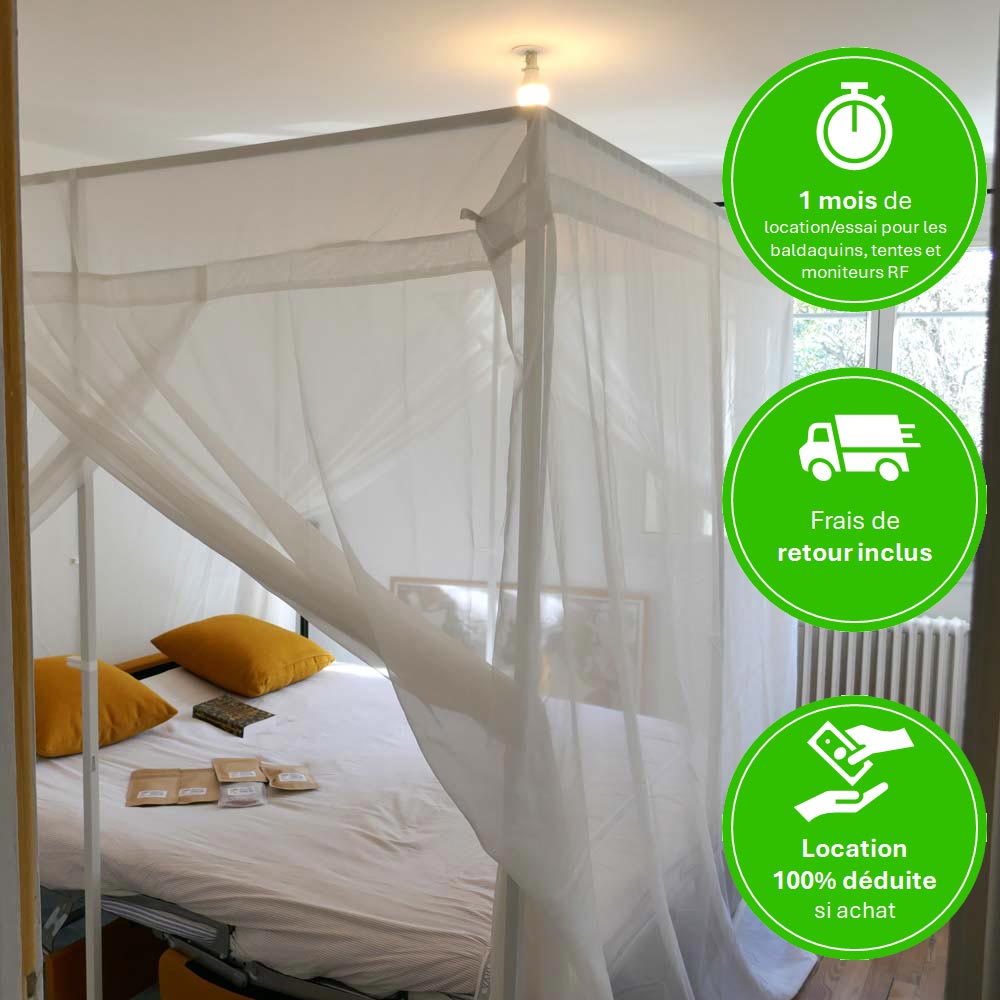 Location baldaquin anti-ondes pour lit Location baldaquin anti-ondes pour lit protection radiofrequences