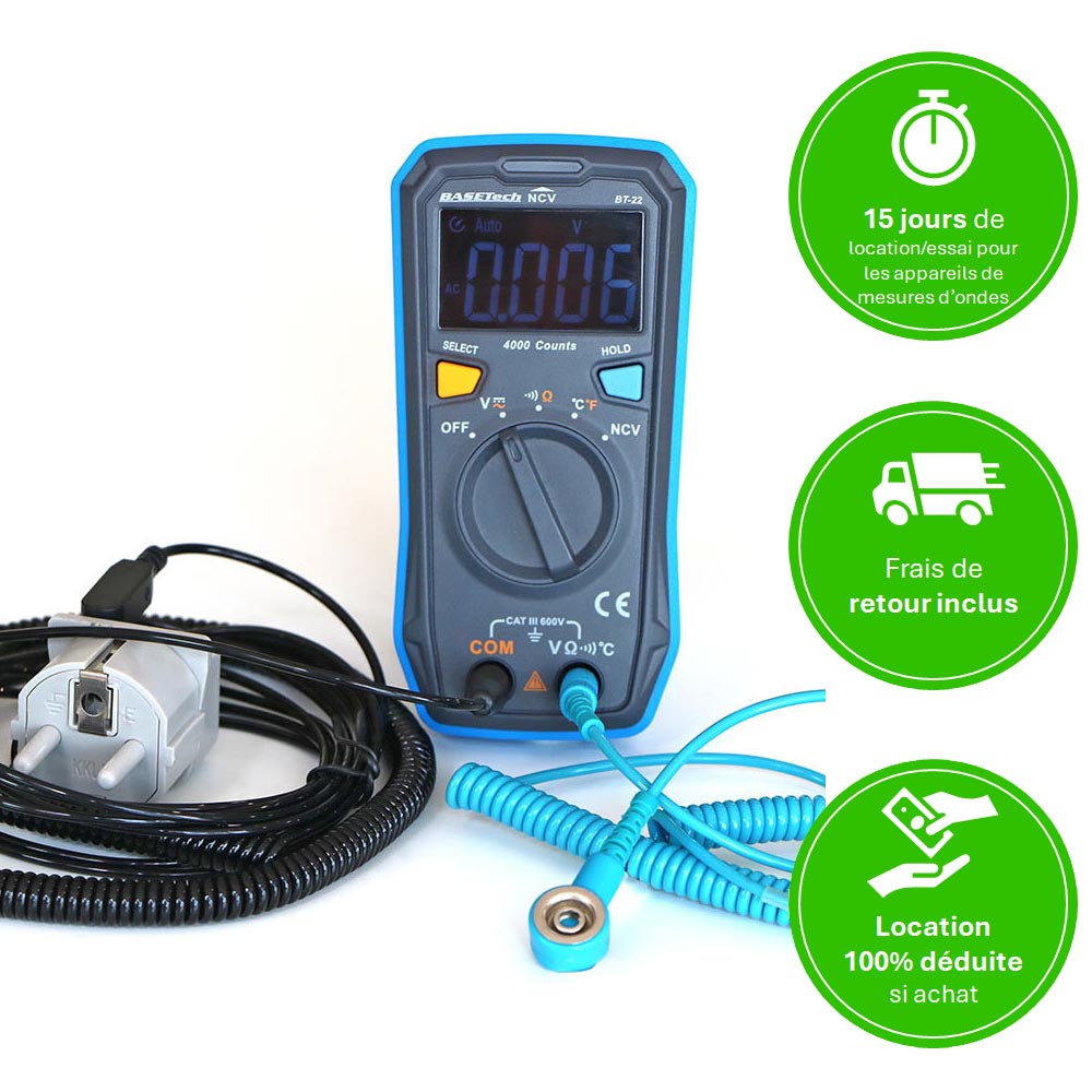 Location multimètre tension corporelle induite Location multimetre mesure tension corporelle induite